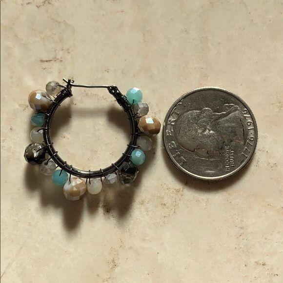 Beaded Hoop Earrings - Picture 4 of 4